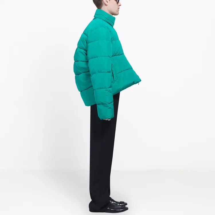 Balenciaga Puffer Jackets Men Lake Green-4