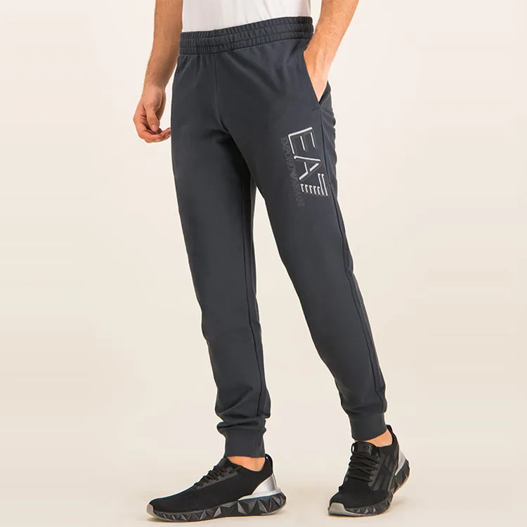 EMPORIO ARMANI Knitted Sweatpants Men Night Blue-5