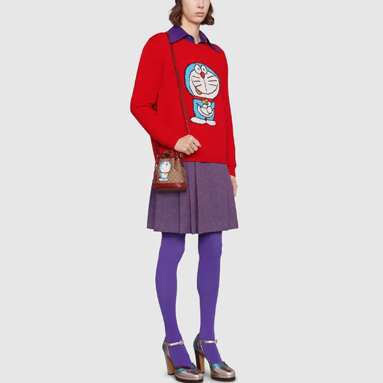 GUCCI x Doraemon Knitwear Women's Red-1