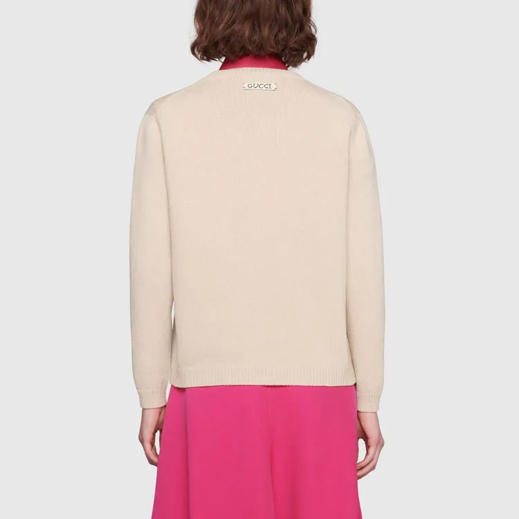 GUCCI Sweater Women's Ivory White-5
