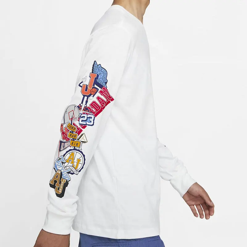 JORDAN T Shirts Men White-5