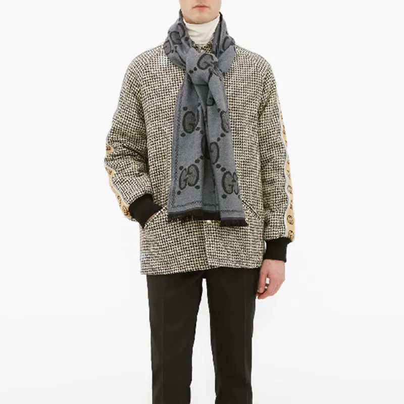 GUCCI Gg Jacquard Scarf-7