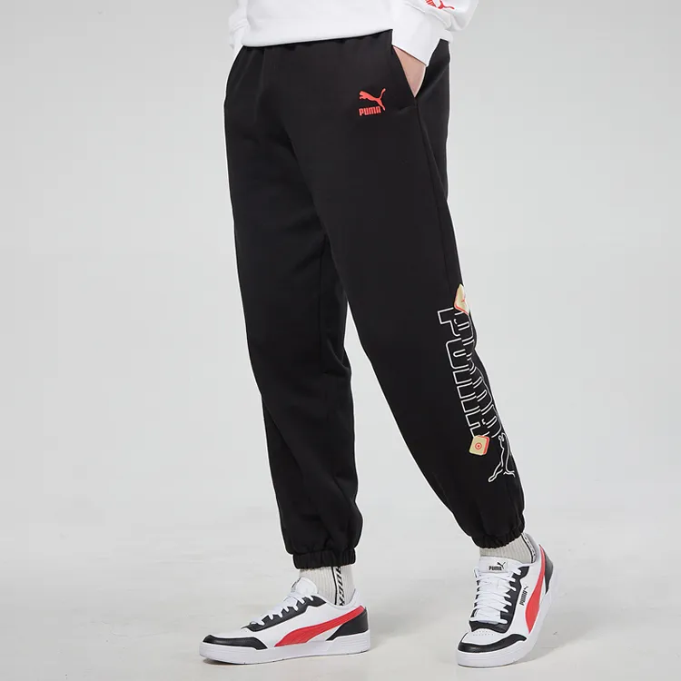 PUMA Knitted Sweatpants Men Black-5
