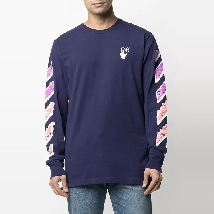 OFF WHITE Diag Marker Arrow L/S Tee-1