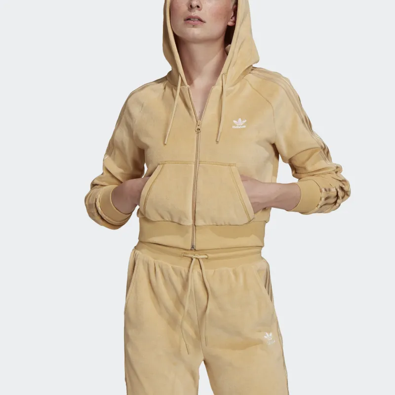 Adidas Originals Cropped Coats Women's Beige-1