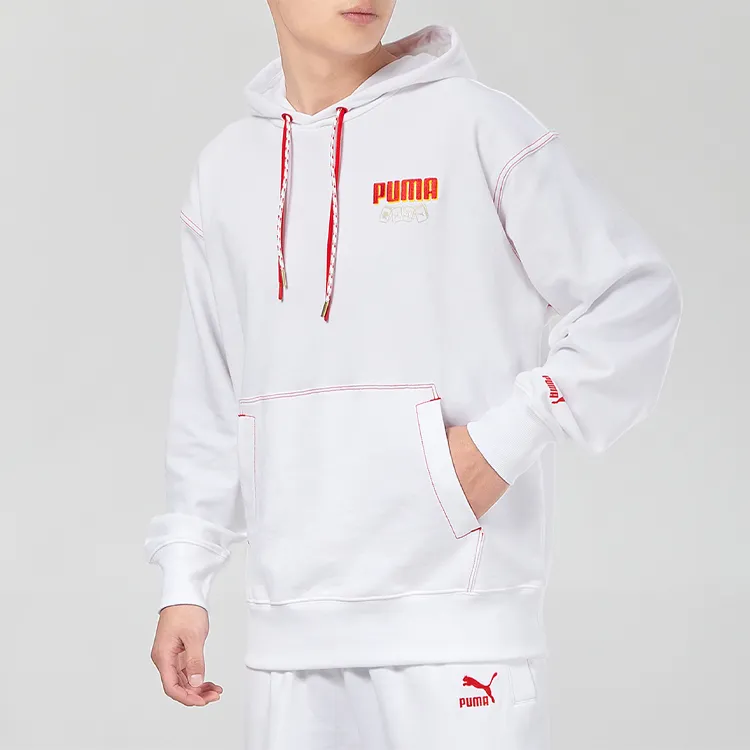 PUMA Sweatshirts Men White-3