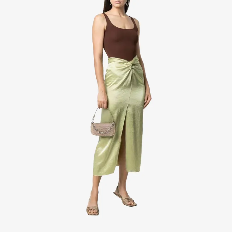 By Far Mini Rachel Leather Shoulder Bag Handbags Shoulder Bags Women's Beige-6