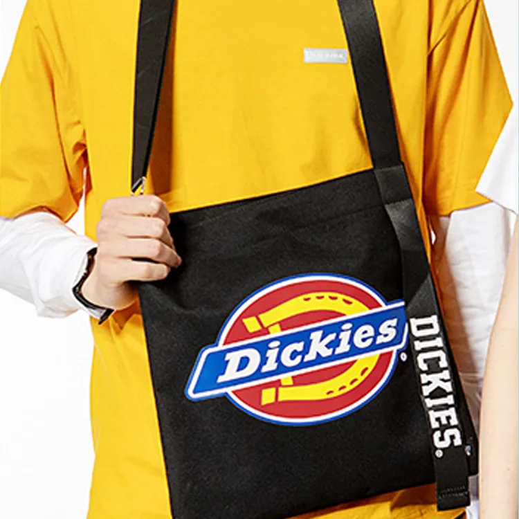 Dickies Polyester Tote Bag, Shopping Bag, Crossbody Handbag, Shoulder Bag Unisex Black-4