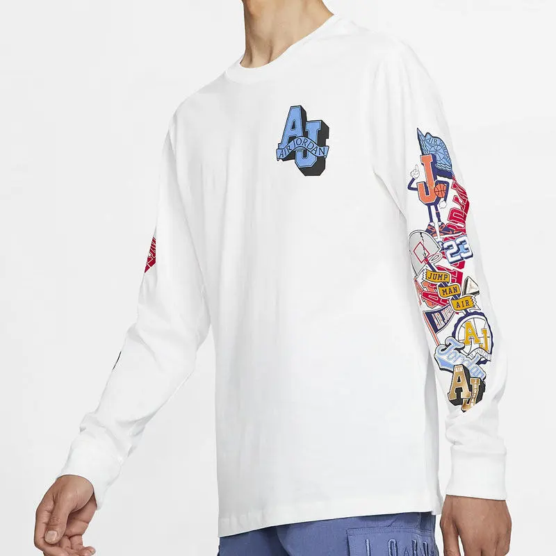 JORDAN T Shirts Men White-4