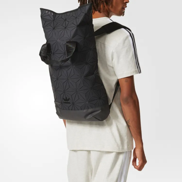 Adidas Originals Artificial Leather Backpack Unisex Black-3