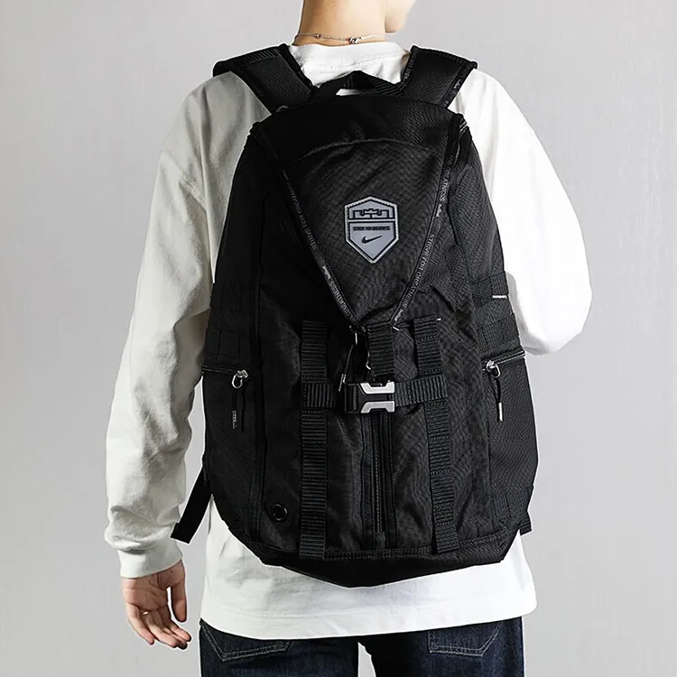 Nike Polyester Basketball Backpack Regular Unisex Black-4