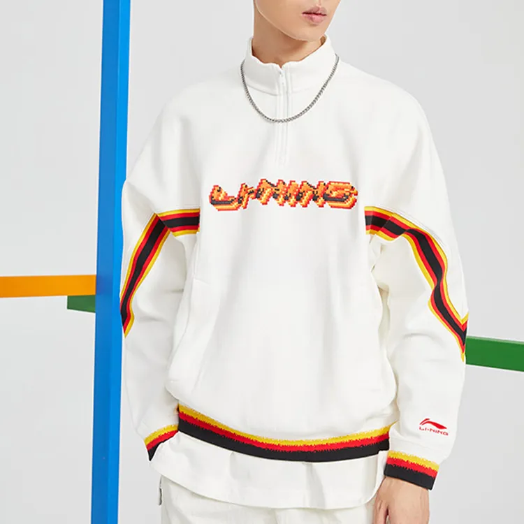 LiNing Sweatshirts Men Ivory-4