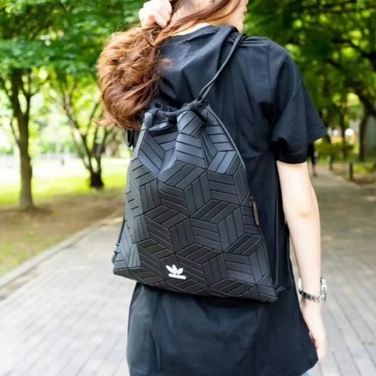 Adidas Originals ISSEY MIYAKE Collaboration Artificial Leather Backpack Regular Unisex Black-3