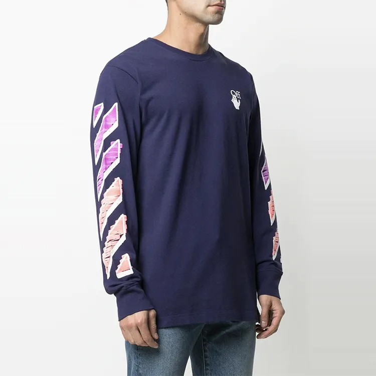OFF WHITE Diag Marker Arrow L/S Tee-3