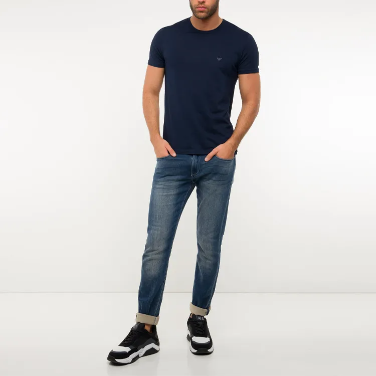 EMPORIO ARMANI Two pack Of Regular fit Pure Cotton Underwear T shirts-3