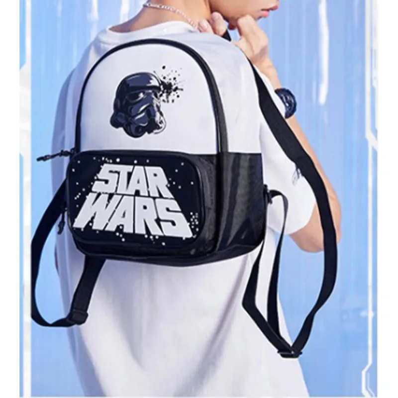 LiNing Polyester Backpack Regular Men's Black White-3