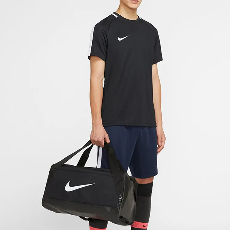 Nike Polyester Gym Bag, Camping Bag, One Shoulder Crossbody Handbag, Travel Bag Regular Unisex Black-4