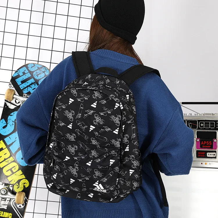 Adidas Polyester Backpack Regular Unisex Black-5