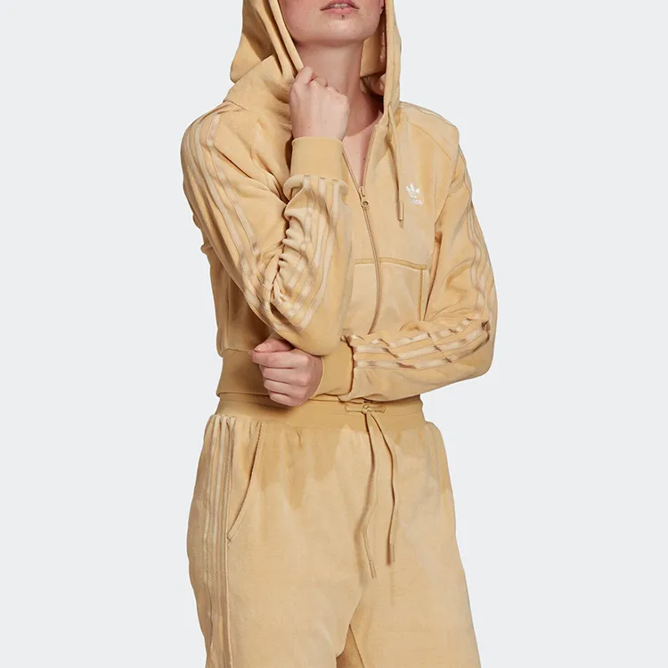 Adidas Originals Cropped Coats Women's Beige-3