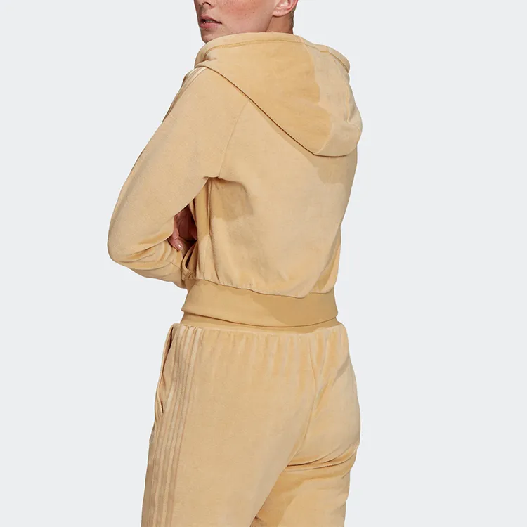 Adidas Originals Cropped Coats Women's Beige-2