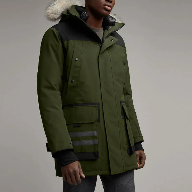 Canada Goose Down Jacket Men's Army Green-2
