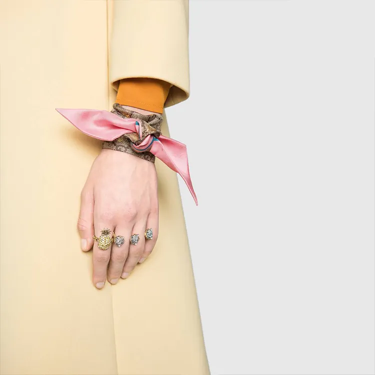 GUCCI GG Silk Scarves Women's-3