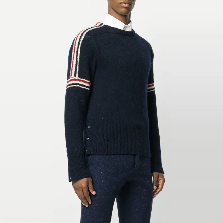 THOM BROWNE Sweaters Men Marine Blue-1