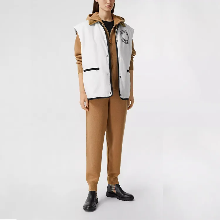 Burberry Monogram Motif Cashmere Blend Jogging Pants 'Camel'-1