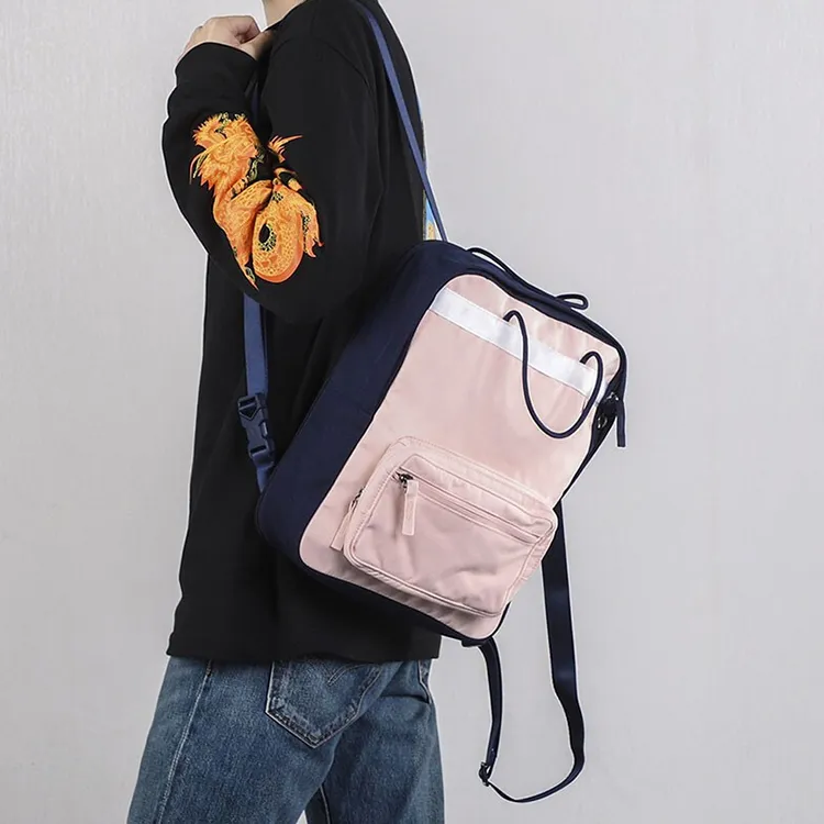 Nike Polyester Handbags Backpack Kids' Bags Regular Unisex Pink Blue-4