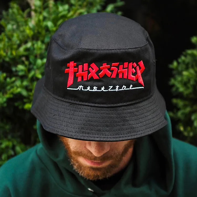 Thrasher Polyester Bucket Hats Unisex-4
