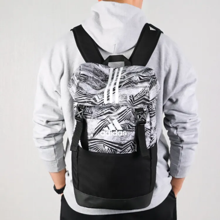 Adidas Recycled Polyester Backpack Regular Unisex Gray/Black-4