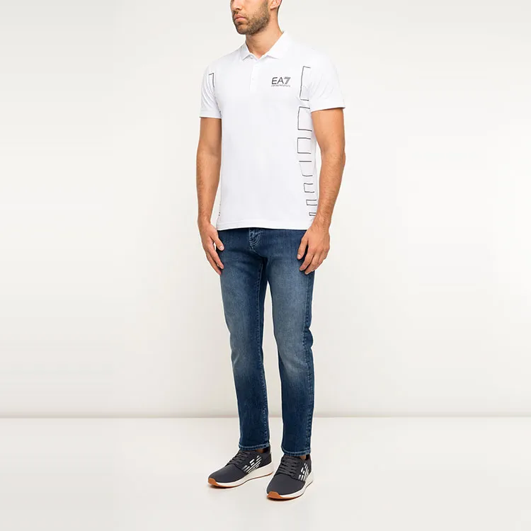 EMPORIO ARMANI EA7 SS19 Polo Shirt Men's White-4