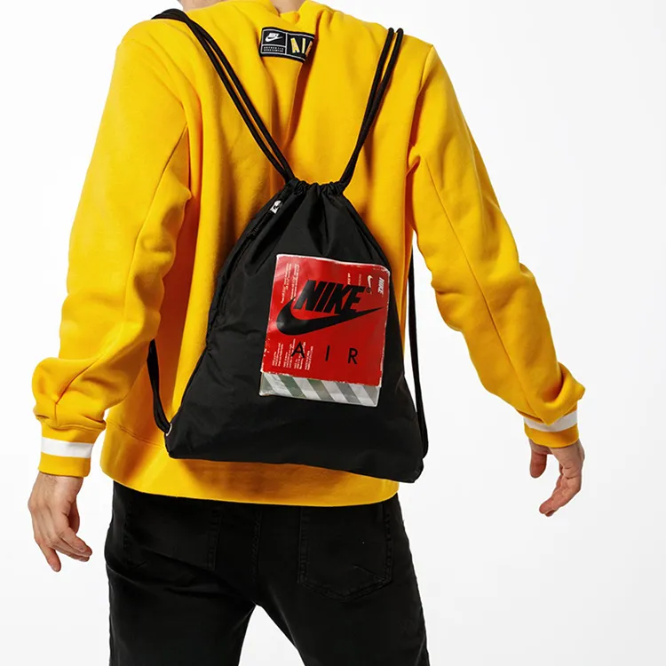 Nike Heritage Polyester Fitness Bag Backpack Regular Unisex Black-1