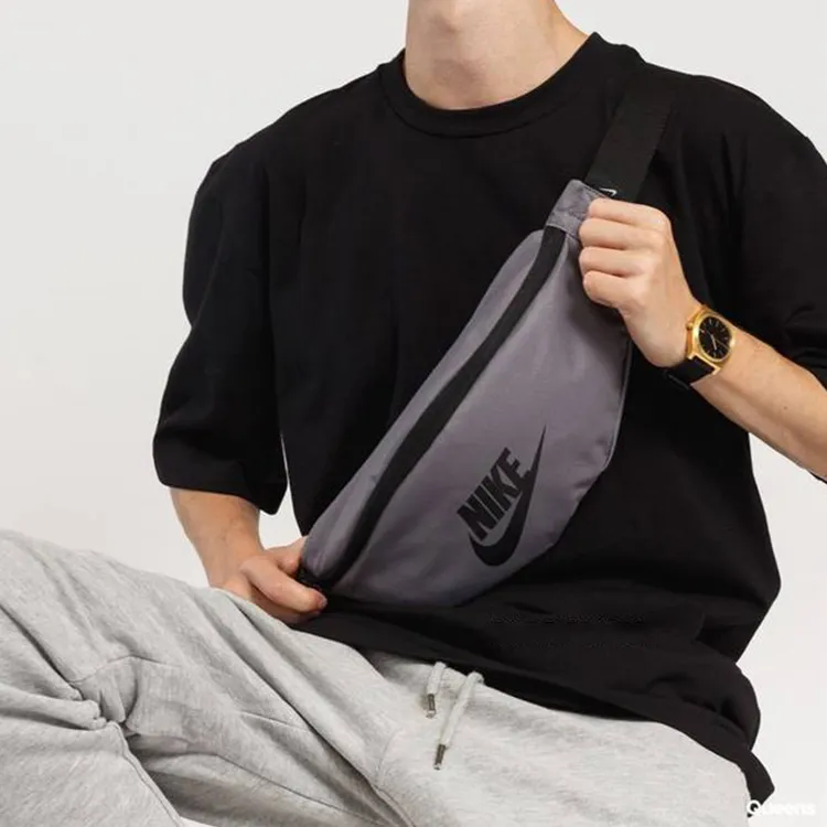Nike Polyester Crossbody Bag Sling Bag Fanny Pack Regular Unisex Gray-4