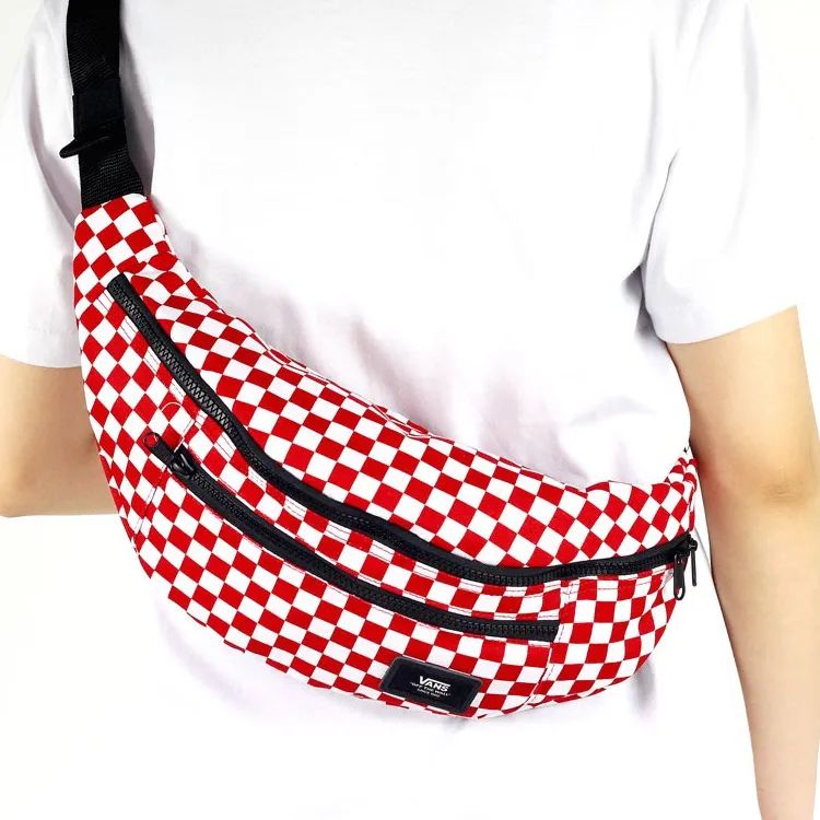 Vans Canvas Canvas Bag Fanny Pack Regular Unisex Red White-5