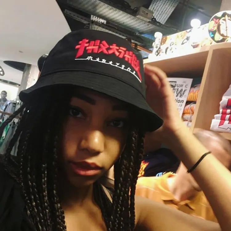 Thrasher Polyester Bucket Hats Unisex-6