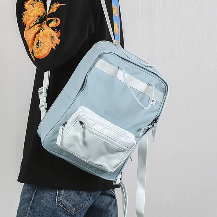 Nike Fabric Handbag Backpack Regular Unisex Blue-3