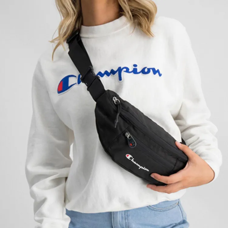 Champion Polyester Crossbody Bag Sling Bag Fanny Pack Regular Unisex Black-3