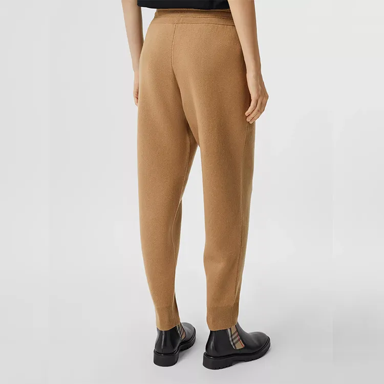 Burberry Monogram Motif Cashmere Blend Jogging Pants 'Camel'-3
