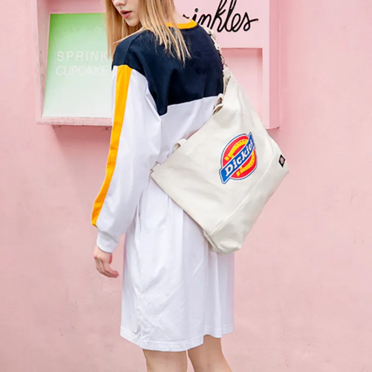 Dickies Muslin Canvas Bag Handbag Shoulder Bag Crossbody Bag Regular Unisex Ecru-6