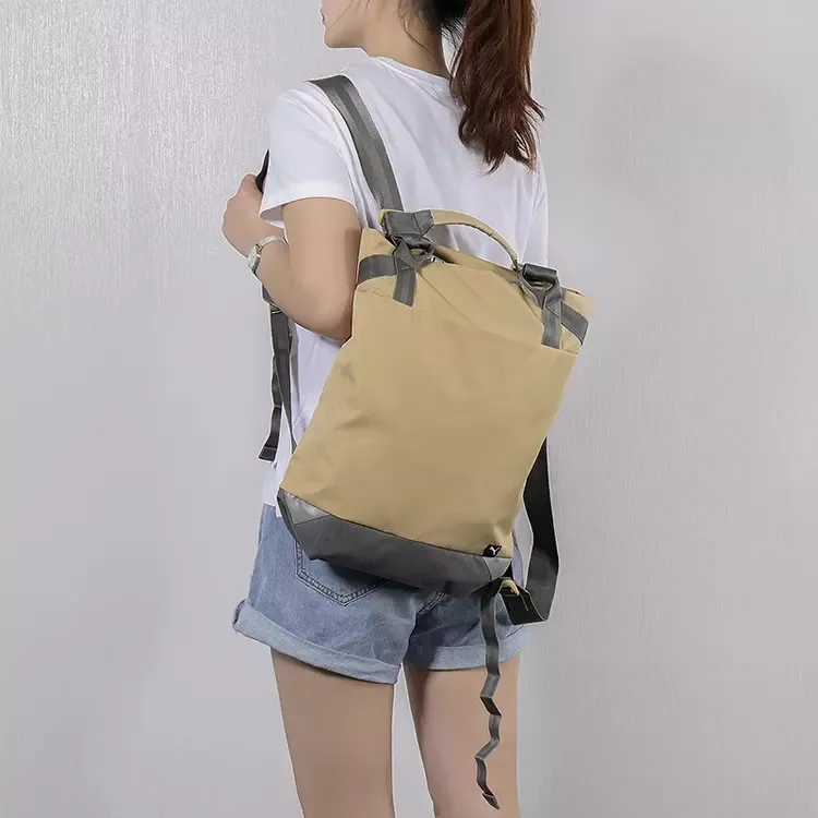 PUMA Fabric Travel Bags Backpack Regular Unisex Khaki Mixed Gray-5