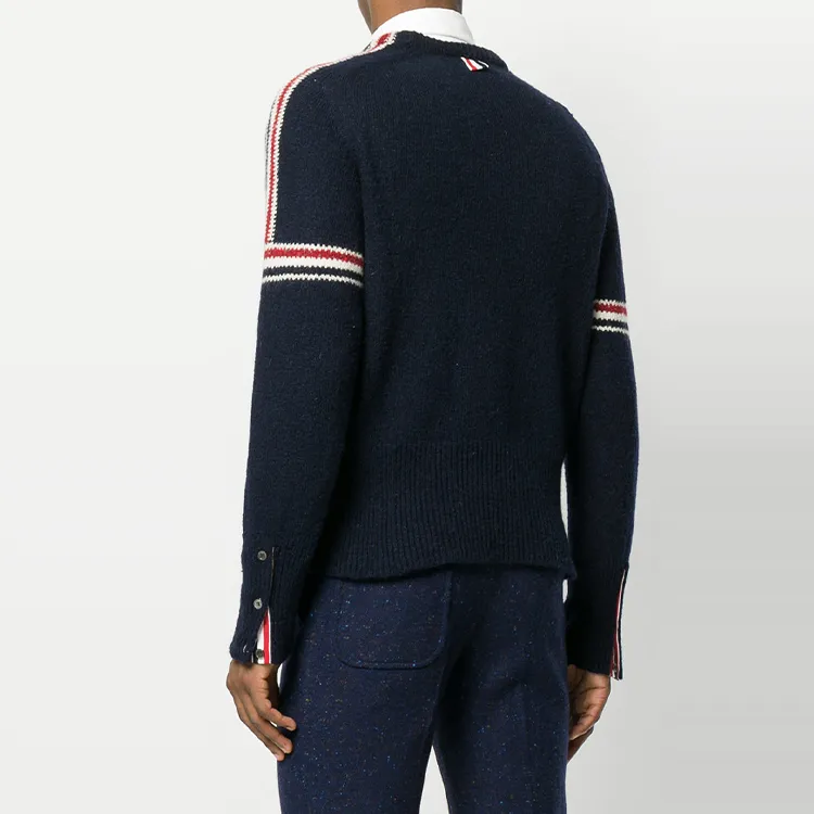 THOM BROWNE Sweaters Men Marine Blue-2