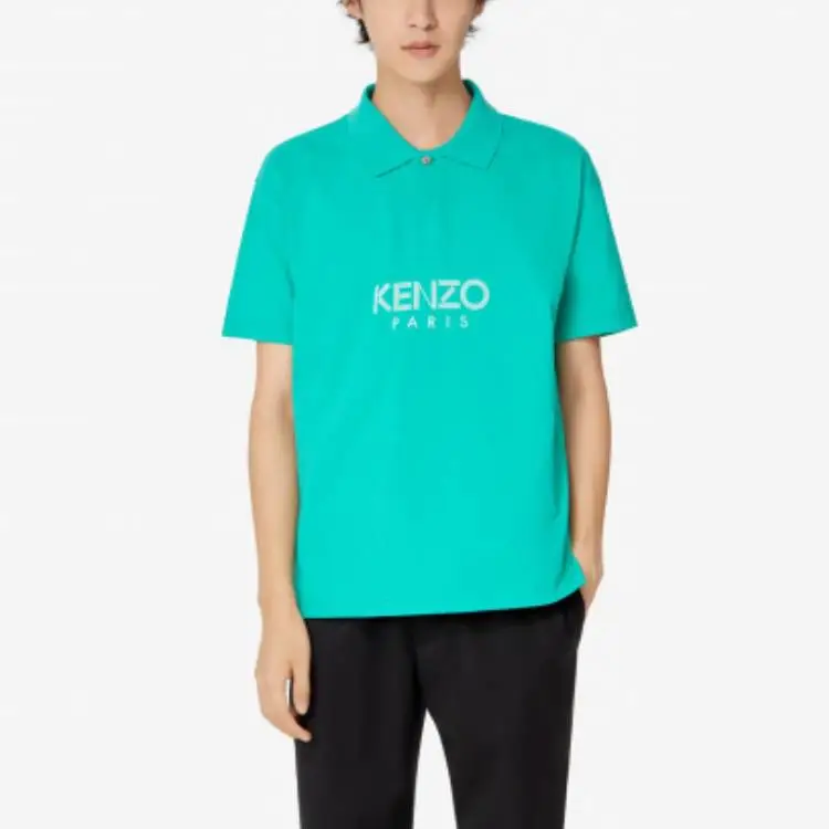 KENZO Polo Shirts Men Green-3