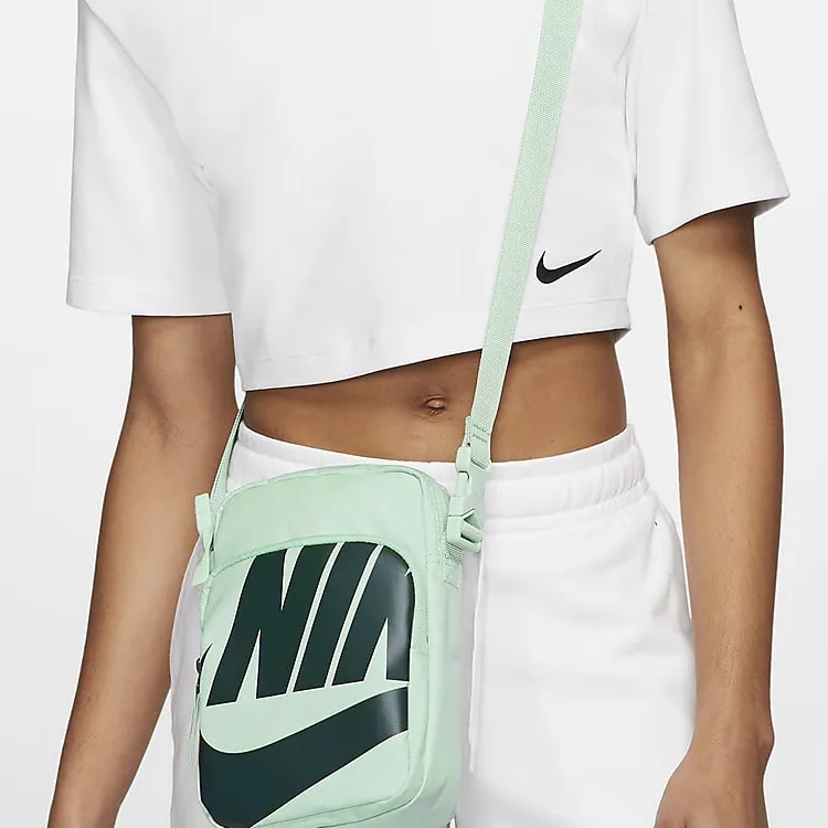 Nike Heritage Polyester Shoulder Bag, Crossbody Bag Regular Unisex Green-4