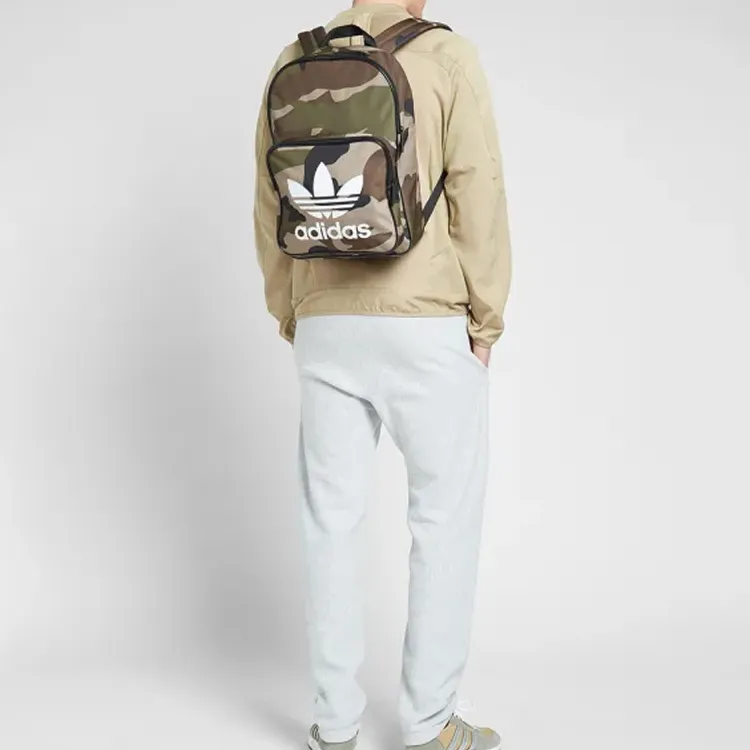 Adidas Originals Polyester Backpack Regular Unisex Camouflage-5
