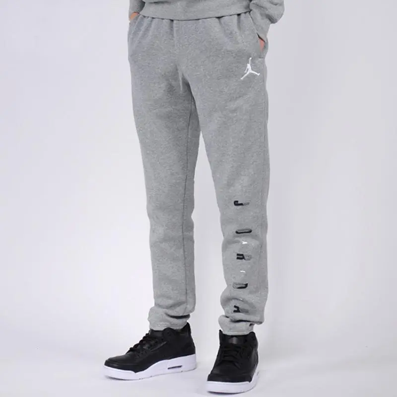 Jordan Knitted Sweatpants Men Gray-2