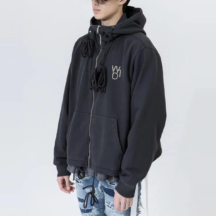 WE11DONE Sweatshirt Unisex Charcoal-2