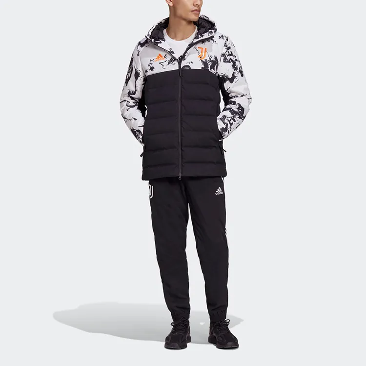 Adidas Down Jackets Men Black/White-2