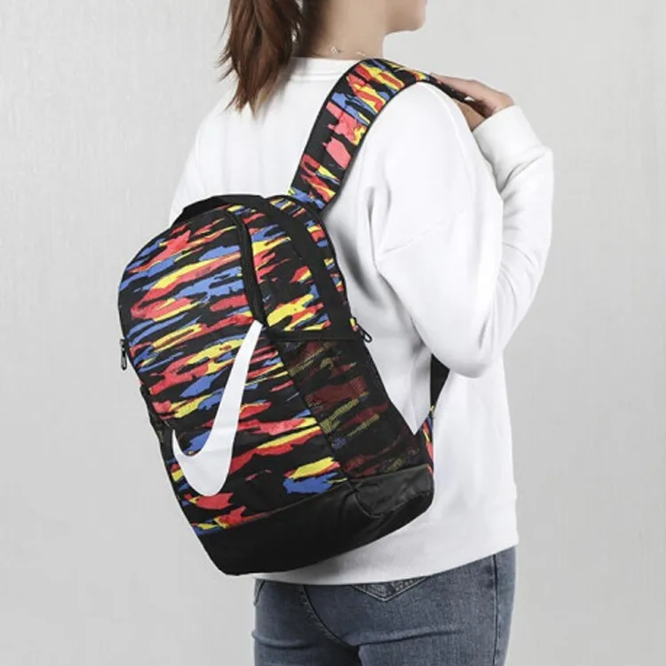 Nike Polyester Backpack Regular Unisex Blue Black-3