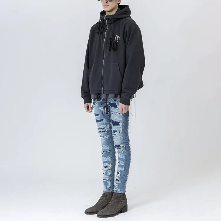 WE11DONE Sweatshirt Unisex Charcoal-3